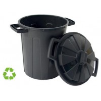 CONTENEDOR SOSTENIBLE DE RECICLAJE CON TAPA 100 LITROS 54X64X68 CM PP NEGRO ARCHIVO 2000 CP1426100 NE (Espera 4 dias) en Huesoi